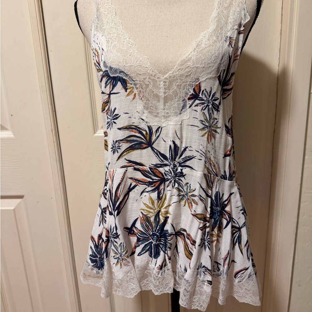 Free People Multicolor Patterned Knit Top